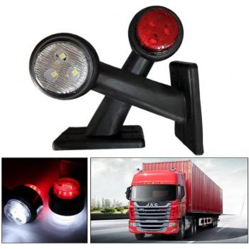 Lot von 2 LED Seitenlichtern 12 V 15 cm für Nutzfahrzeuge