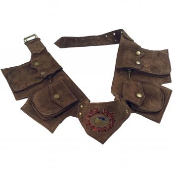 Festival‑Style Bauchtasche Goa – Halbedelstein, Herren/Damen