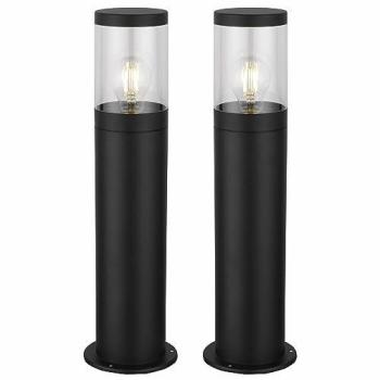 First Choice Storm 2‑Pack 50cm Black Post Lights, IP44