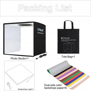 LED Ring Light Photography Box 25cm for Small Items and Jewelry