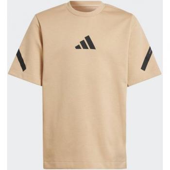 Maglietta Adidas Z.N.E. per Ragazzi 15-16 Anni Beige/Nero