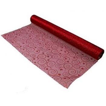 Ruban de Table GMMH Largeur 50 cm Événements Communion Mariage Baptême Rouge 5 mètres (1,80 €/mètre)