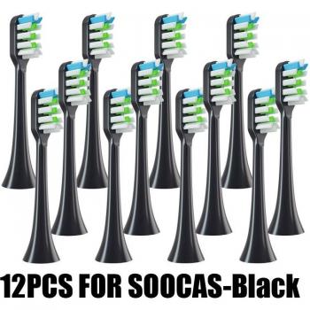 SOOCAS X3/X3U/X5 Sonic Electric Toothbrush Replacement Heads 12pcs