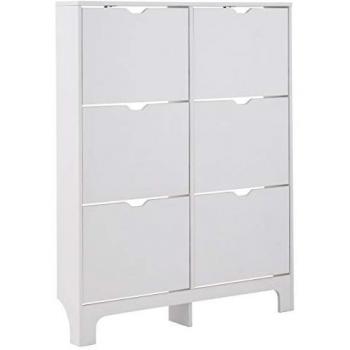 GFW Narrow 6 Drawer Shoe Cabinet