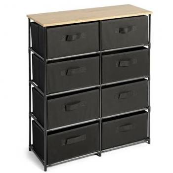 Almacén DUPI 8-Drawer: Metal/PVC, Diseño Compacto