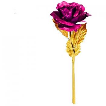 Rosa laminada dorada para el Año Nuevo