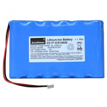 AccuPower 22,2V Lithium-Ionen Akku 6S1P 2,2Ah