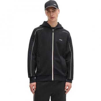 Tessuto Sportivo Boss 3XL Nero, Cappuccio Green Saggy, Zippata