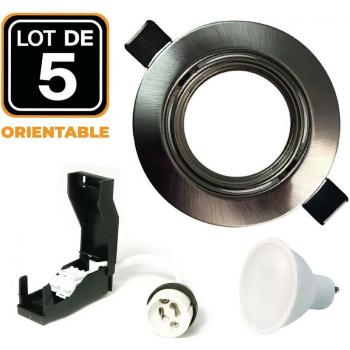 Europalamp 5 Pezzi Illuminazione Incasso 5W