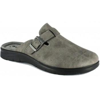 Pantofole grigie con fibbia, modello Inblu