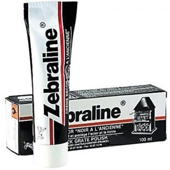 TUBE ZEBRALINE CREME DECOR NOIR A L' ANCIENNE 100 ML REMET A NEUF ACIER FONTE