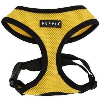 Arnés suave para perros color amarillo