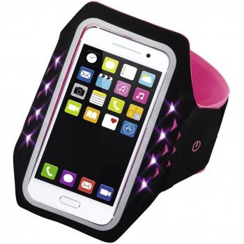 Hama XL Pink LED Sports Armband for Smartphones