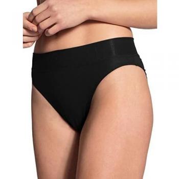 Elastic High-Cut Black Briefs for Women – Size Large – Calida