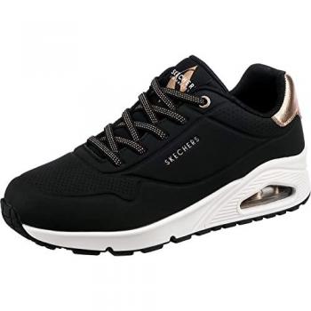 Skechers Uno Shimmer Away – Chaussure Basse Femme 38,5 (Noir)