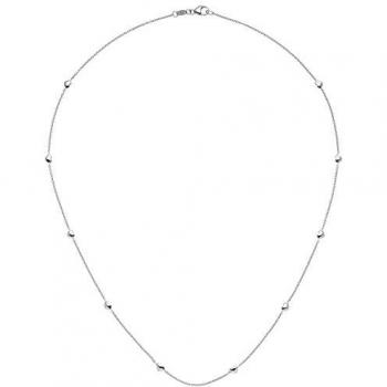 Weißgold-Herzschmuck 585 Gold, 45 cm