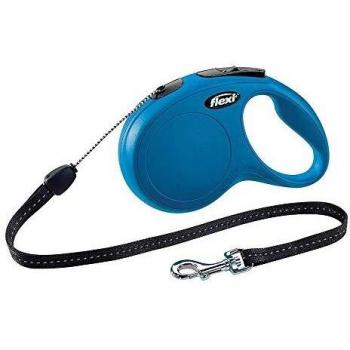 Flexi New Classic Retractable Dog Lead, Blue, Small 8m 12kg