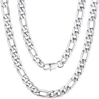 Collier chaîne Figaro solide 28 pouces