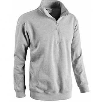 Felpa Lavoro 'Smash' Grigio TG XXL Mezza Zip