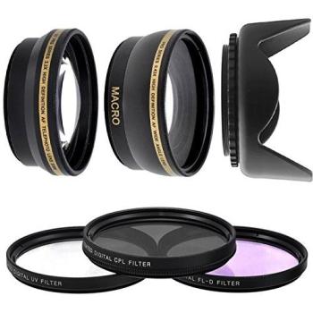 Pack Objectifs 52mm avec Convertisseur Téléphoto et Grand Angle