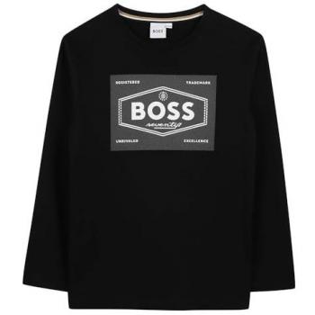 Tee shirt Boss noir manches longues – taille 16A