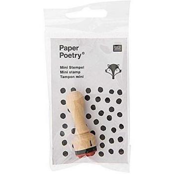 Poème de Papier Mini Tampon Renard en Bois