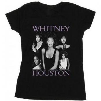 T-shirt en coton pour femme Whitney Houston à poses multiples