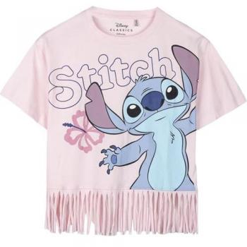 Blå Stitch T-shirt för Barn med Kort Ärmar