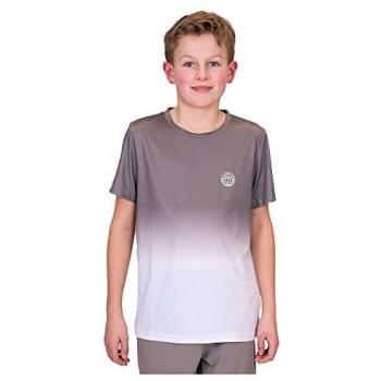 T‑shirt « Gradient » Bidi Badu garçon – gris-blanc