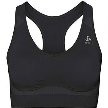 Odlo Bra Deportivo sin Costuras para Mujer, Color Negro, Talla XL