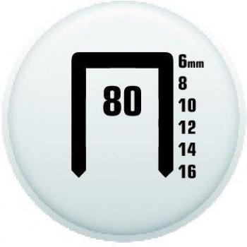 GRAPA PLANA 8 mm Galvano – Rapidez 5, Modelo 80