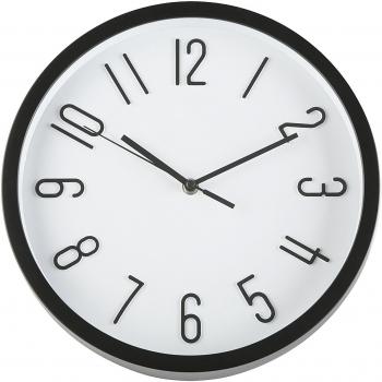 Schwarze Wanduhr DIA 30 cm