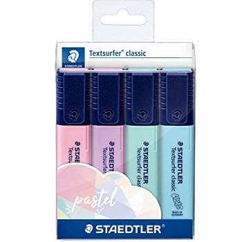 STAEDTLER Textmarker Textsurfer classic Pastell, 4er Set, 364 CWP4PA