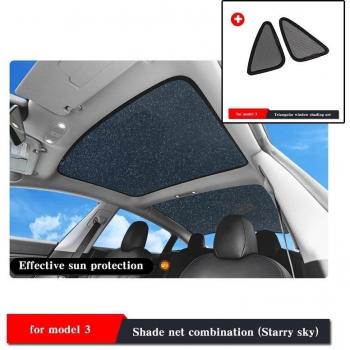 Parasol delantero‑trasero en vidrio templado para Tesla Model 3