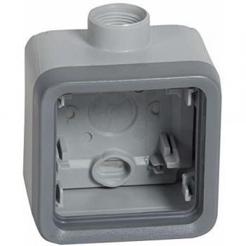 Boîtier Plexo 1 Poste PG16 Étanche IP55 Gris
