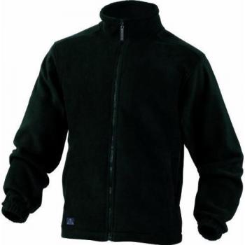 Chaqueta deltaplus polar con cremallera y dos bolsillos en color negro, Talla XXL