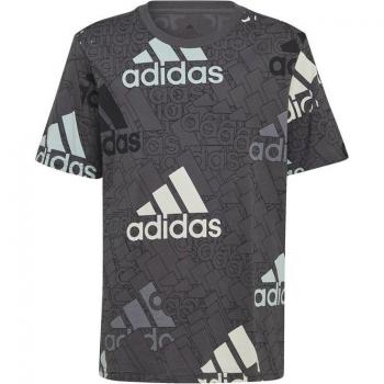 Adidas Love Kurzarm-T-Shirt für Kids Schwarz