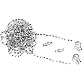 Nickel Plated Brass Ball Chain 1m by Faithfull