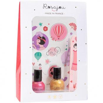 Rosajou Coffret Ongles en Rubis avec Chéri