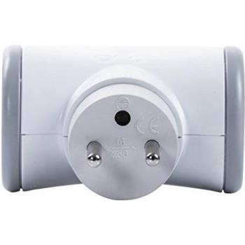 Prise multiple Biplite 2x16A rotative Gris