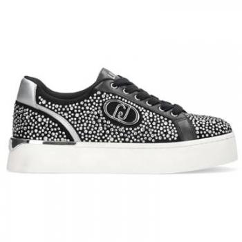 Liu·jo Sneaker Pretty 06 Cow Suede/Metallic Black/Silver EU 36