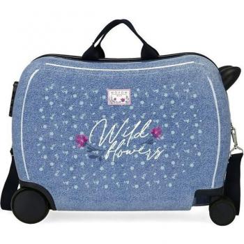 Maleta de cabina infantil 2 ruedas multidireccionales Movom Wild Flowers 34L