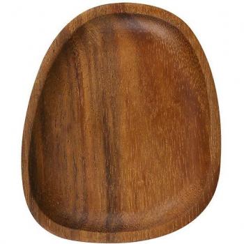 Plateau à Thé en Bois Ovale