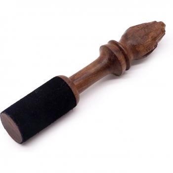 Bali-Homedecor 14 cm Holz Trommelstock – Namaste-Schnitzerei