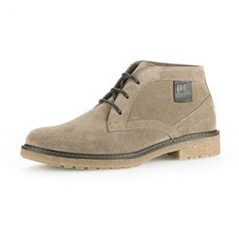 Beige Herren Stiefeletten aus zertifiziertem Leder mit Wechselfußbett, Camel Active und Pius Gabor, Größe 43 EU / 9 UK