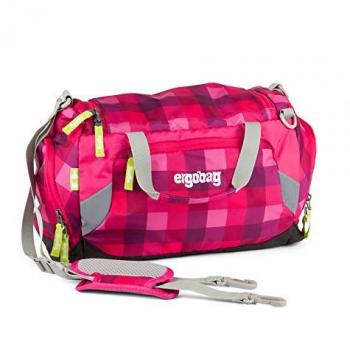 ERGOBAG RhabarBär Sporttasche – Lila Kontrollen, 40 cm, 20 L