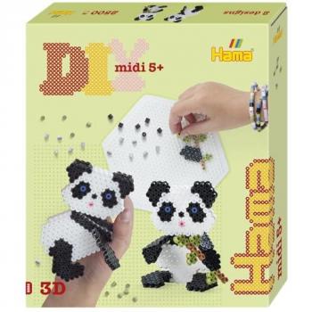Magni Hama 3‑D-Panda‑Bügelperlen Geschenkverpackung