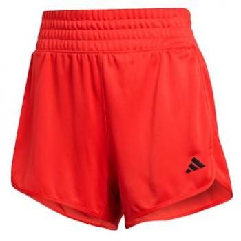Adidas Performance Pacer Essentials Strickshorts mit hohem Bund – Schwarz/Rot – 5 – S – für Frauen