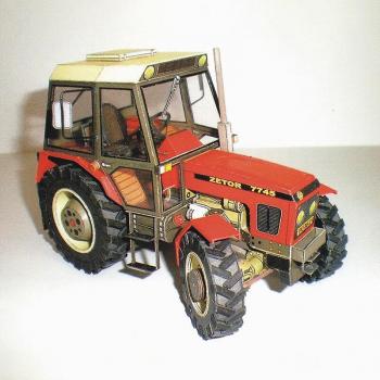 Tractor Zetor 7745-7211 a Escala 1:32