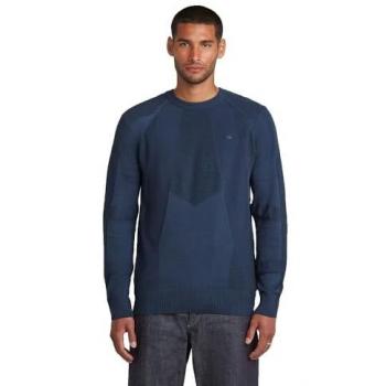 Nachhaltiger G-Star Herren‑Sweatshirt 3D Biker – Rippblau – XS